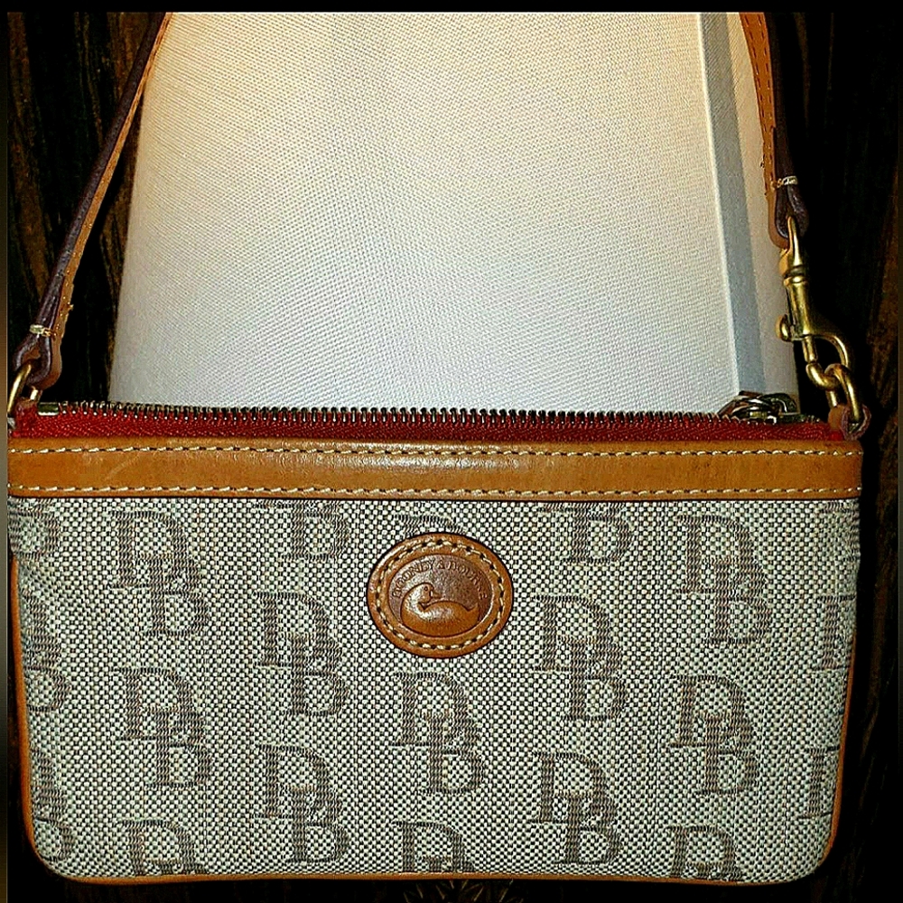Dooney & Bourke Monogram Brown Wristlet